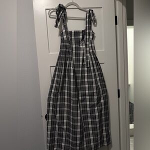 Maeve Monochrome Plaid Dress